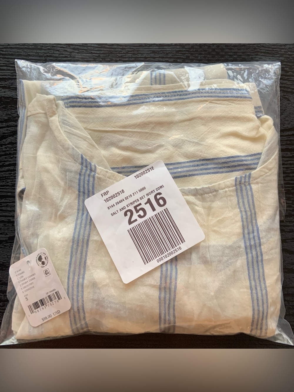 Free People-free-est Collection ~ Salt And Stripes Short Set ~ Small ~ * NWT * - Picture 3 of 14
